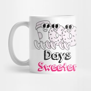 100 Days Sweeter - Cute Donuts Mug